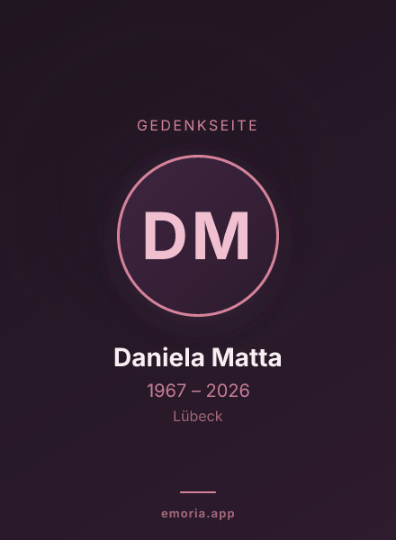 Gedenkportrait von Daniela Matta