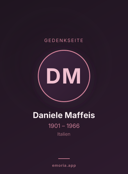 Gedenkportrait von Daniele Maffeis
