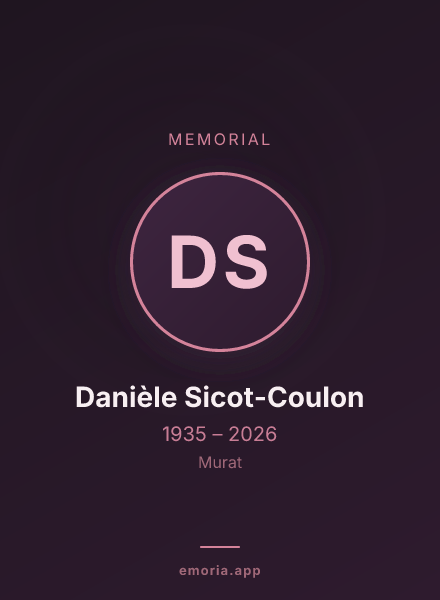 Memorial portrait of Danièle Sicot-Coulon