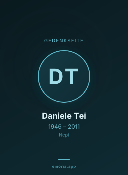 Gedenkportrait von Daniele Tei