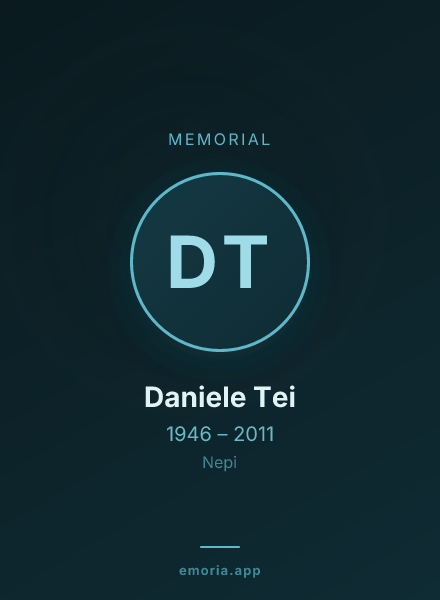 Memorial portrait of Daniele Tei