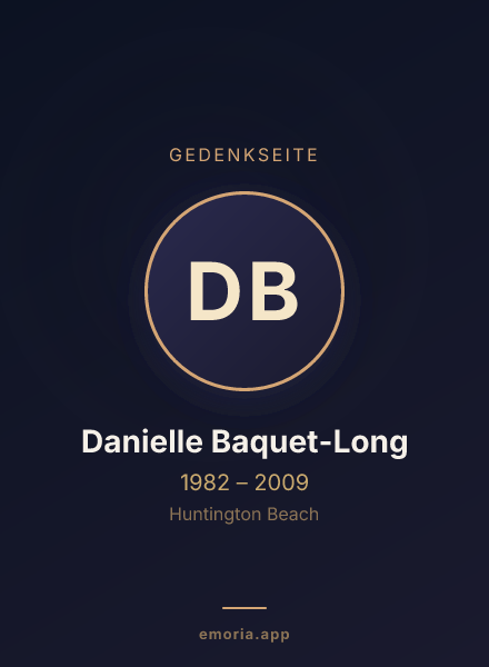 Gedenkportrait von Danielle Baquet-Long