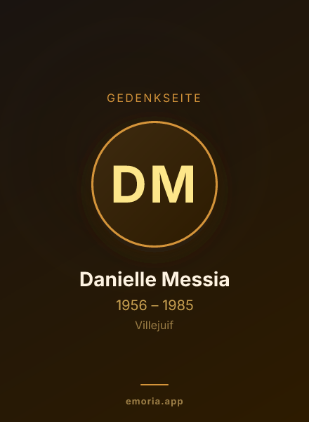 Gedenkportrait von Danielle Messia