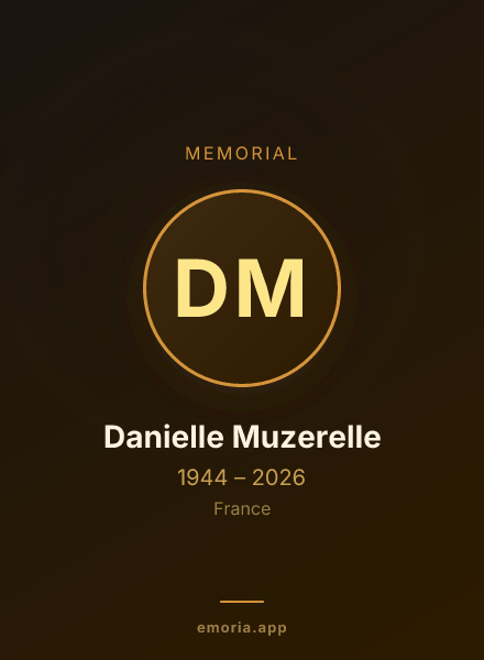 Memorial portrait of Danielle Muzerelle