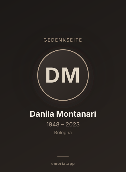 Gedenkportrait von Danila Montanari