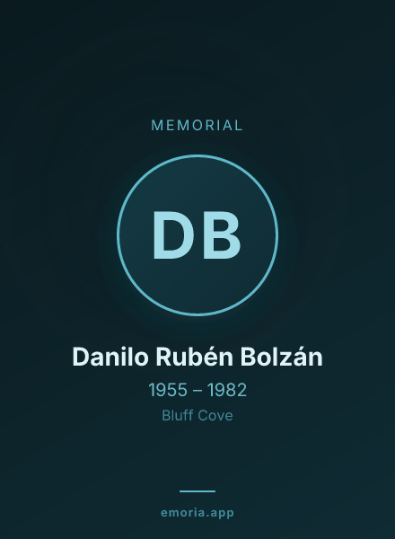Memorial portrait of Danilo Rubén Bolzán