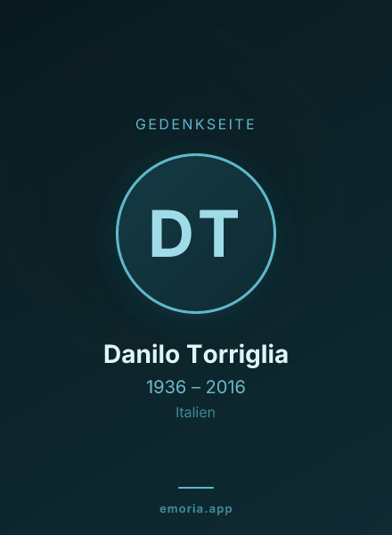 Gedenkportrait von Danilo Torriglia
