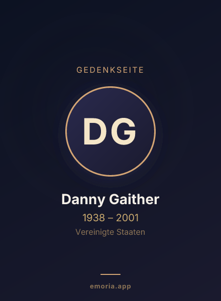 Gedenkportrait von Danny Gaither