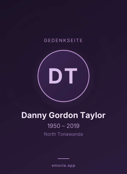 Gedenkportrait von Danny Gordon Taylor