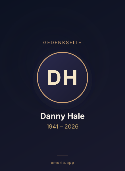 Gedenkportrait von Danny Hale