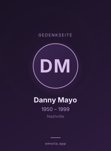 Gedenkportrait von Danny Mayo
