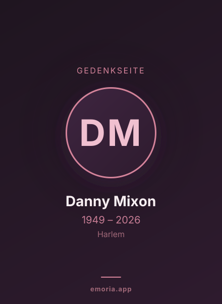 Gedenkportrait von Danny Mixon