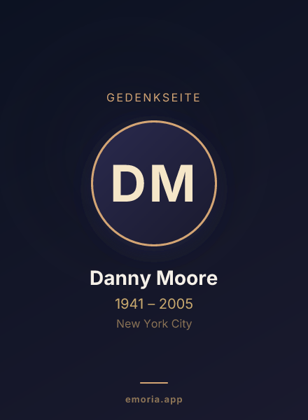 Gedenkportrait von Danny Moore