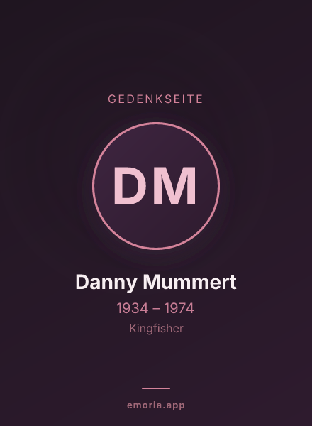 Gedenkportrait von Danny Mummert