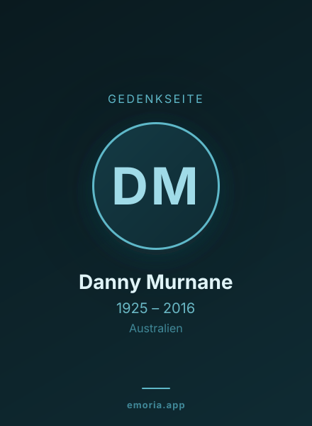 Gedenkportrait von Danny Murnane