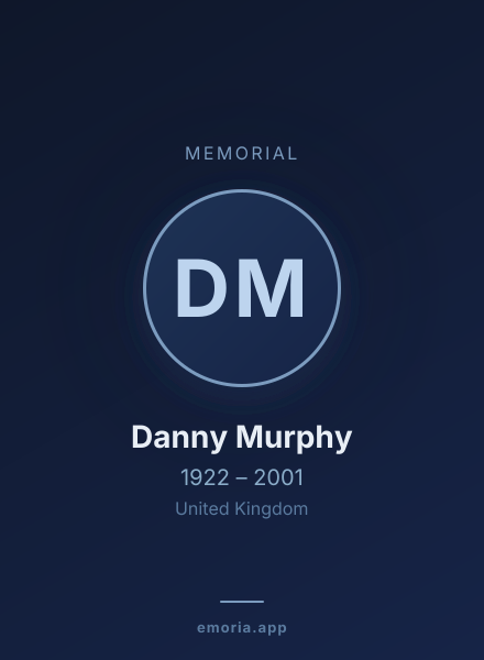 Memorial portrait of Danny Murphy