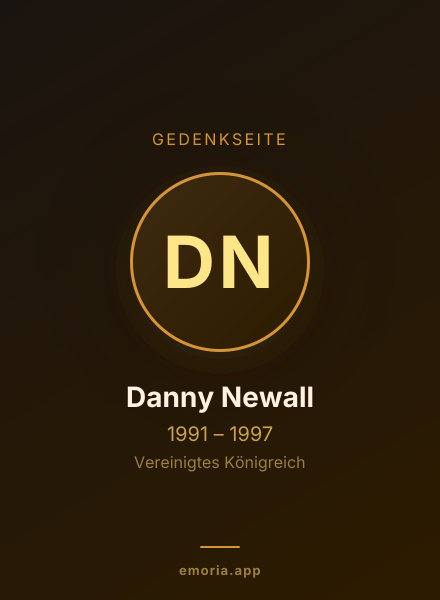 Gedenkportrait von Danny Newall