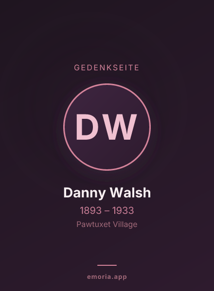 Gedenkportrait von Danny Walsh