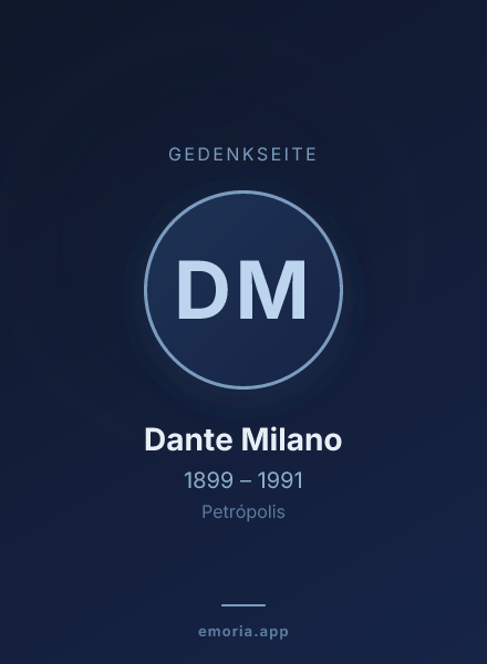 Gedenkportrait von Dante Milano