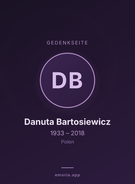Gedenkportrait von Danuta Bartosiewicz