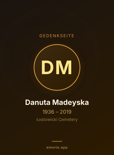 Gedenkportrait von Danuta Madeyska