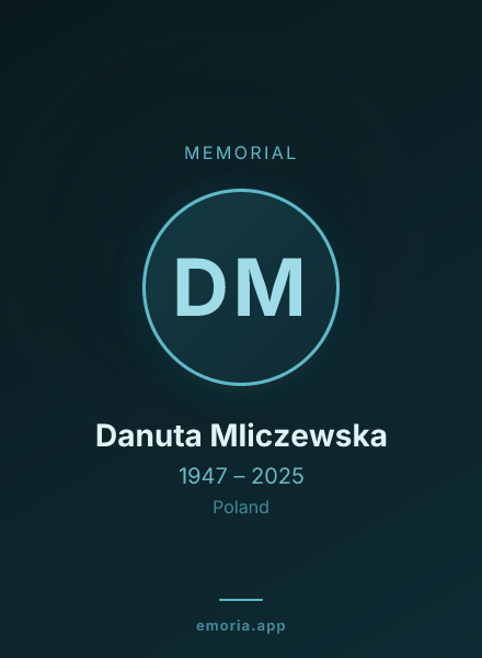 Memorial portrait of Danuta Mliczewska