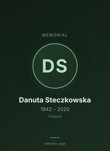 Memorial portrait of Danuta Steczkowska