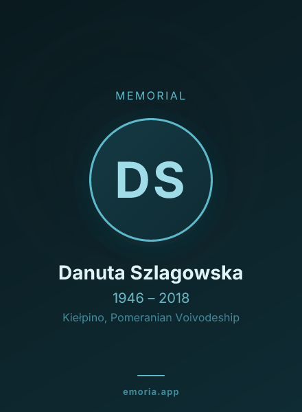 Memorial portrait of Danuta Szlagowska