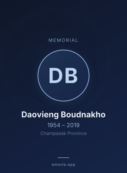 Memorial portrait of Daovieng Boudnakho
