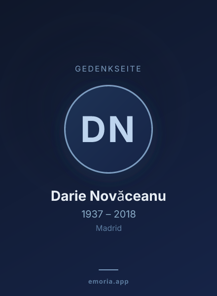 Gedenkportrait von Darie Novăceanu