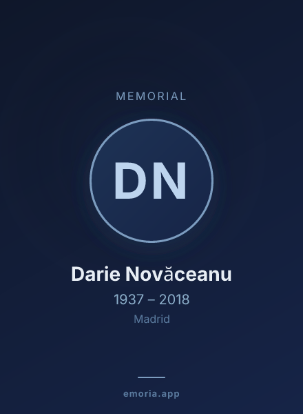 Memorial portrait of Darie Novăceanu