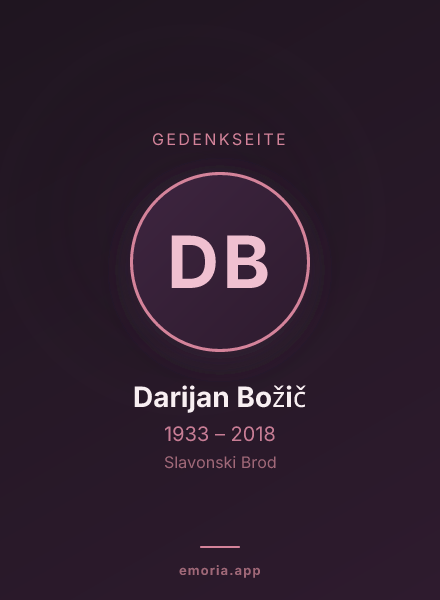 Gedenkportrait von Darijan Božič