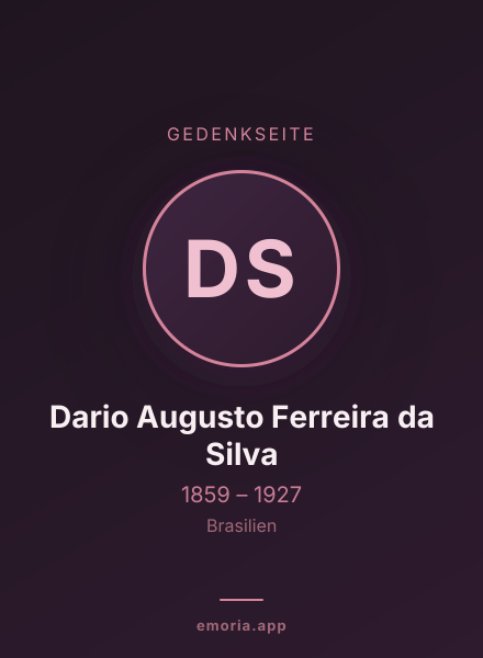 Gedenkportrait von Dario Augusto Ferreira da Silva