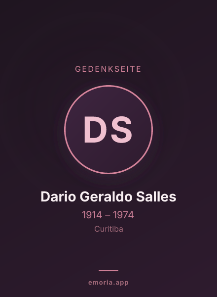 Gedenkportrait von Dario Geraldo Salles