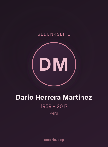 Gedenkportrait von Darío Herrera Martínez