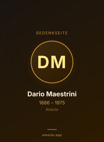 Gedenkportrait von Dario Maestrini