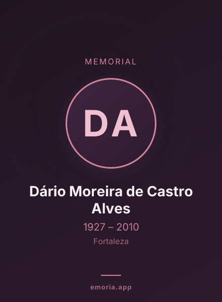 Memorial portrait of Dário Moreira de Castro Alves