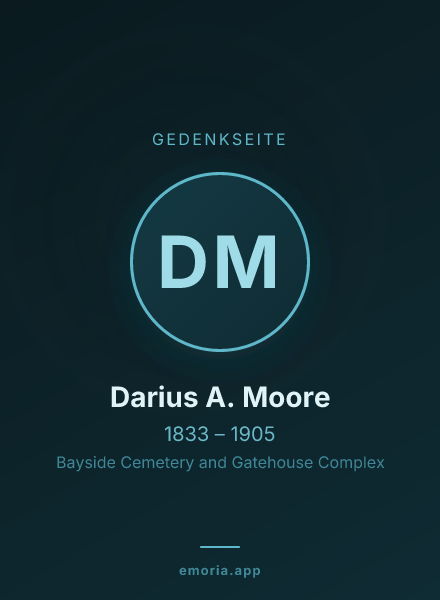 Gedenkportrait von Darius A. Moore