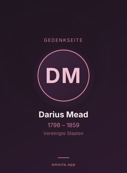 Gedenkportrait von Darius Mead