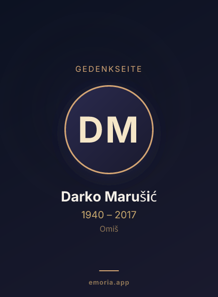 Gedenkportrait von Darko Marušić