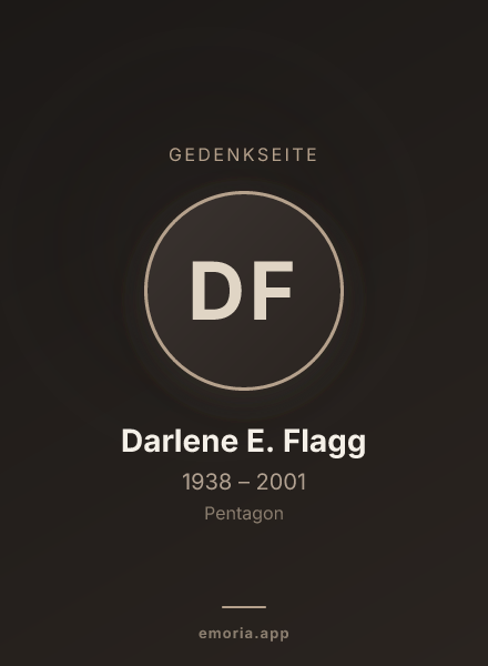 Gedenkportrait von Darlene E. Flagg