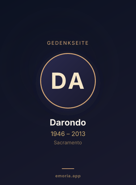 Gedenkportrait von Darondo