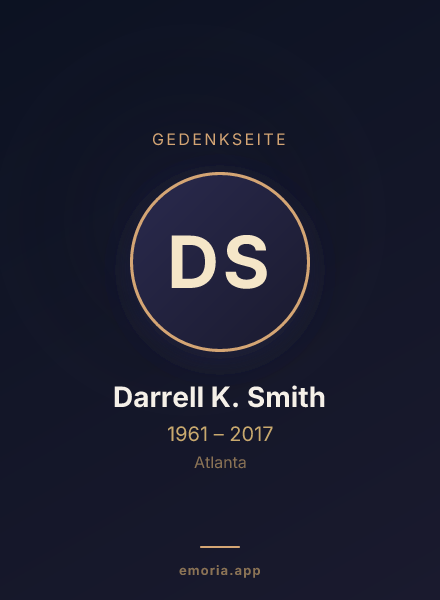 Gedenkportrait von Darrell K. Smith
