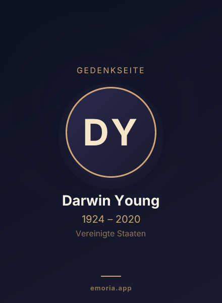 Gedenkportrait von Darwin Young