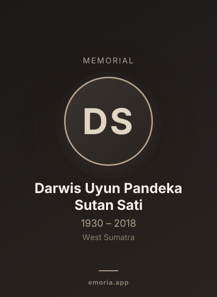 Memorial portrait of Darwis Uyun Pandeka Sutan Sati