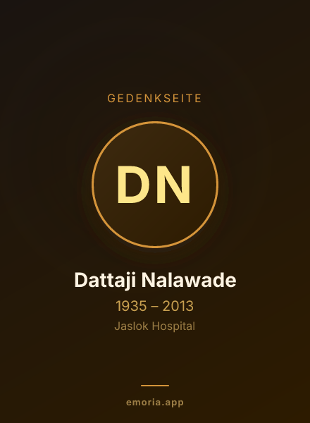 Gedenkportrait von Dattaji Nalawade