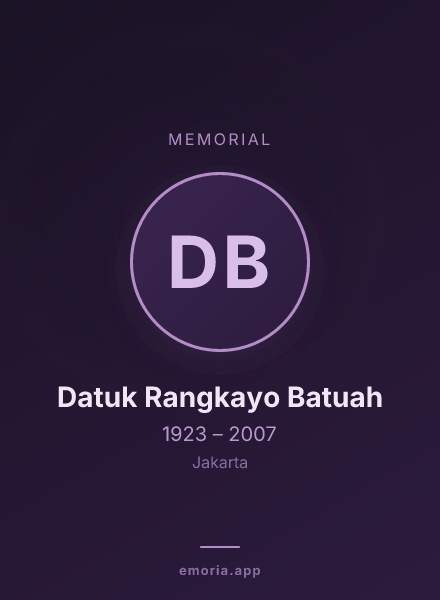 Memorial portrait of Datuk Rangkayo Batuah