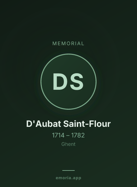 Memorial portrait of D'Aubat Saint-Flour