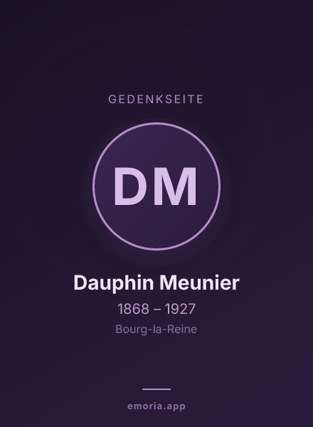 Gedenkportrait von Dauphin Meunier