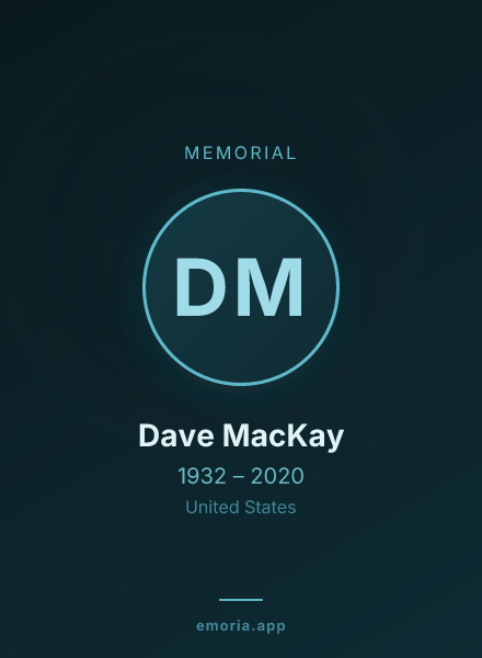 Memorial portrait of Dave MacKay
